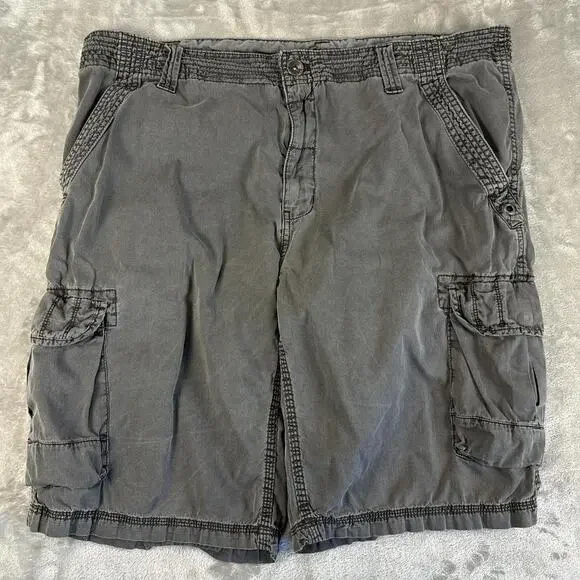Y2K Calvin Klein Distressed Skater Casual Cargo Mens Shorts Sz 38 100% Cotton - Picture 1 of 7